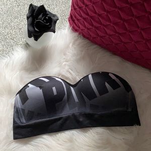Black & Gray strapless bra by PINK
